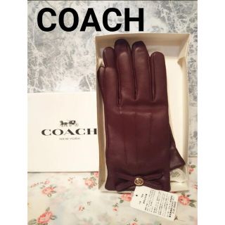 コーチ(COACH)のコーチレザー手袋💗新品未使用(手袋)