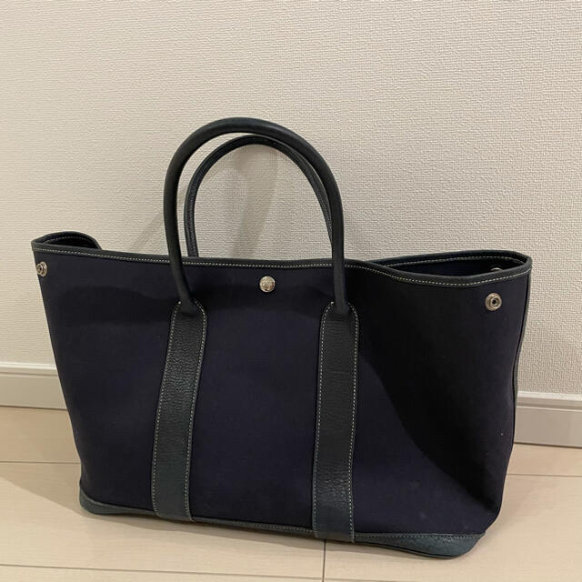 HERMES エルメス ガーデンパーティーPM ネイビー