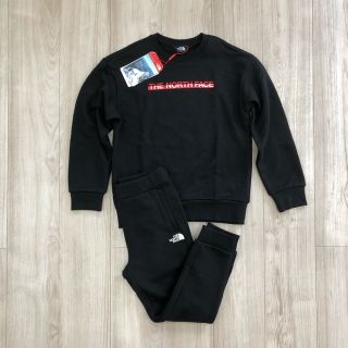 ザノースフェイス(THE NORTH FACE)の【海外限定】ノースフェイス　ジュニア　スウェット　セットアップ　ブラック(ジャケット/上着)