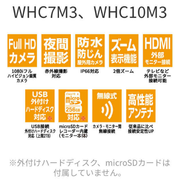 【新品未使用品】マスプロ FullHD 防犯カメラ WHC10M3