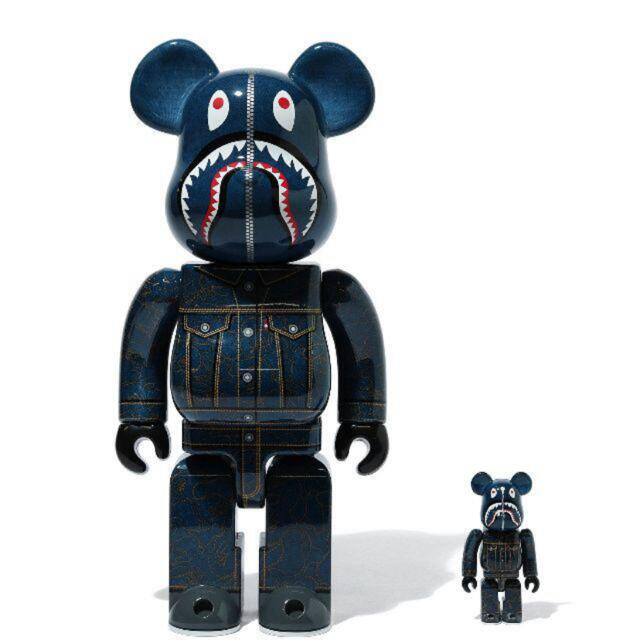 送料込 BAPE x LEVI’S BE@RBRICK 100% & 400%73cm400%