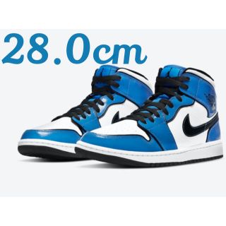 ナイキ(NIKE)のNIKE AIR JORDAN 1 MID "SIGNAL BLUE"(スニーカー)