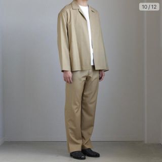 コモリ(COMOLI)のオーラリー　WOOL SILK TROPICAL SLIT SLACKS(スラックス)