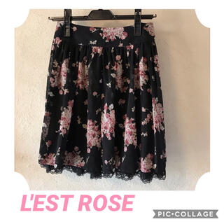レストローズ(L'EST ROSE)の美品　L'EST ROSE スカート(ひざ丈スカート)