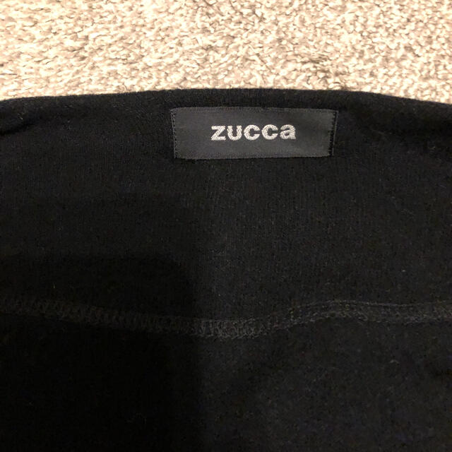 ZUCCa(ズッカ)のZUCCA ズッカ　黒　ロングカーディガン レディースのトップス(カーディガン)の商品写真