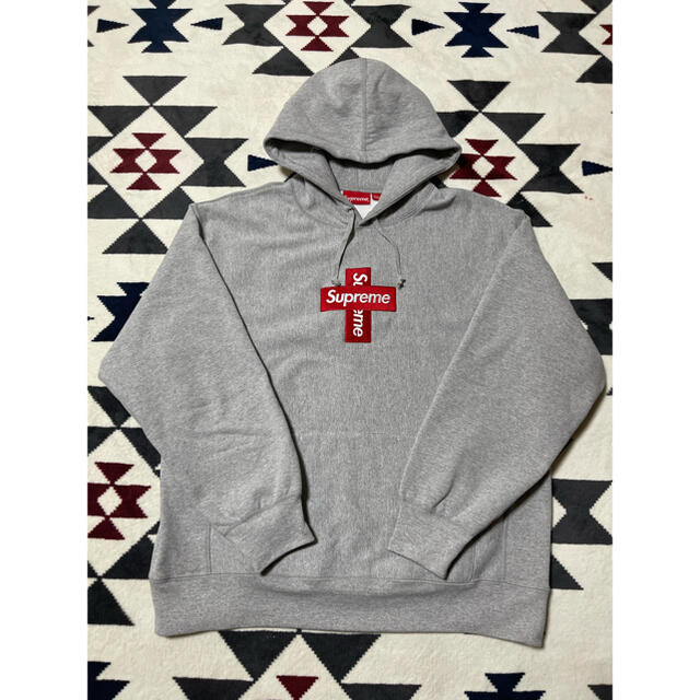 Supreme Cross Box Logo Hoodie XL キムタク着メンズ