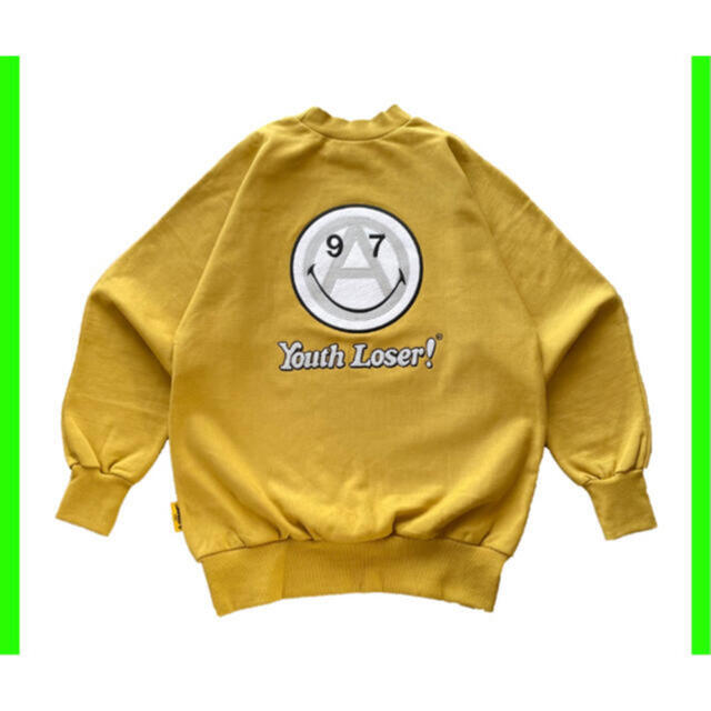 スウェットyouth loser 97 anarchy smile sweat verdy