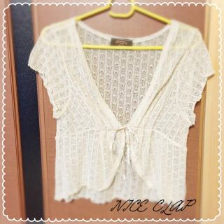 ナイスクラップ(NICE CLAUP)のNICE CLAP❤︎レースボレロカーデ(ボレロ)