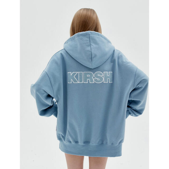 KIRSH BACK LOGO HOODIE ZIPUP JS