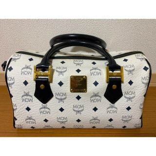 エムシーエム(MCM)のMCM ボストンバッグ　ホワイト(ボストンバッグ)