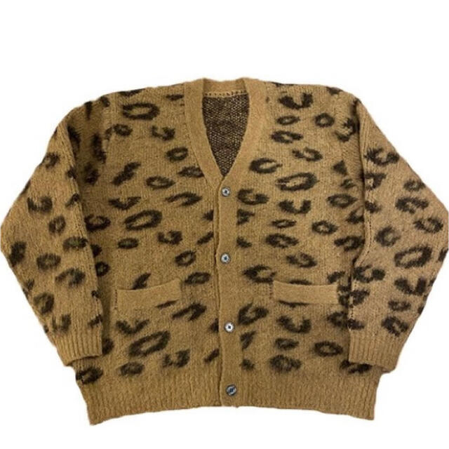 トップスttt_msw leopard mohair cardigan L