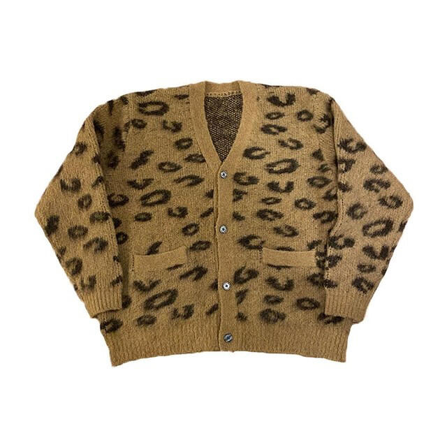 TTT_MSW leopard mohair cardiganメンズ