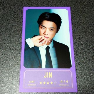 ボウダンショウネンダン(防弾少年団(BTS))のBTS メッセージフォト JIN 4番 BANGBANGCON ジン(アイドルグッズ)