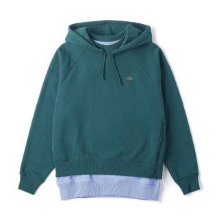 ラコステ(LACOSTE)のレイヤードフリーススウェットパーカ LOCOSTE パーカー(パーカー)