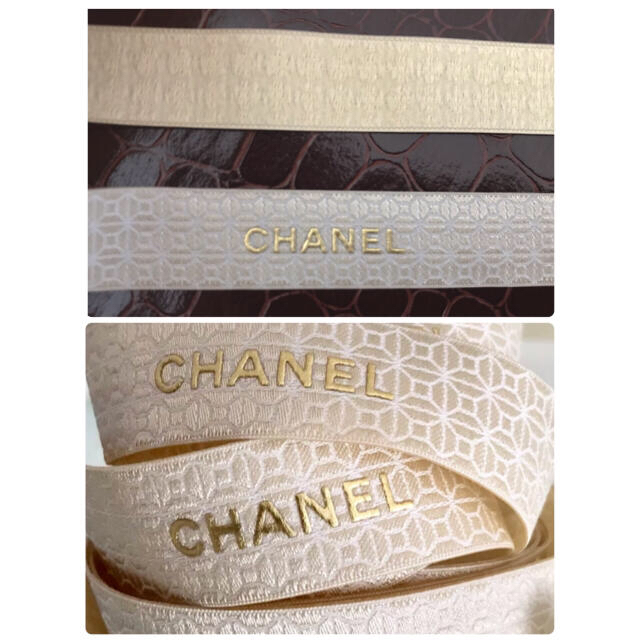 CHANEL(シャネル)のシャネルリボン　2019年　1.5cm幅×2m ハンドメイドの素材/材料(その他)の商品写真