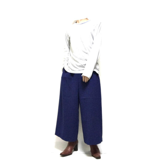 mame(マメ)のTARO HORIUCHI Royal-Blue Wide Pants レディースのパンツ(カジュアルパンツ)の商品写真