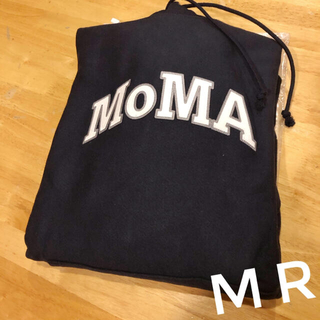 モマ(MOMA)のXL moma champion hooded NAVY(パーカー)
