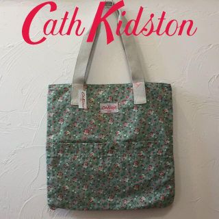 キャスキッドソン(Cath Kidston)の新品 キャスキッドソン ウオッシュドトート バスフラワーキャンバスグリーン(トートバッグ)