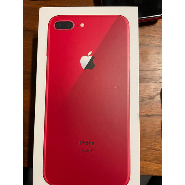 【値下げ】iPhone 8plus  au バッテリー92% レッド