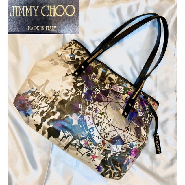 【希少】JIMMY CHOO ジミーチュウ　トートバッグ　スカーレット　レザー