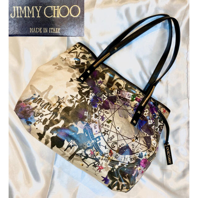 JIMMY CHOO(ジミーチュウ)の【希少】JIMMY CHOO ジミーチュウ　トートバッグ　スカーレット　レザー レディースのバッグ(トートバッグ)の商品写真