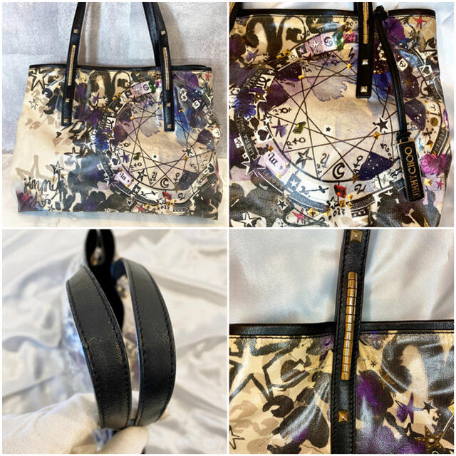 JIMMY CHOO(ジミーチュウ)の【希少】JIMMY CHOO ジミーチュウ　トートバッグ　スカーレット　レザー レディースのバッグ(トートバッグ)の商品写真