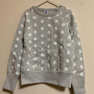 プチバトー(PETIT BATEAU)の【専用です】プチバトー☆新品 ドット柄スウェット 8ans (126cm)(Tシャツ/カットソー)