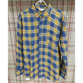 UNUSED crooked check bd shirt