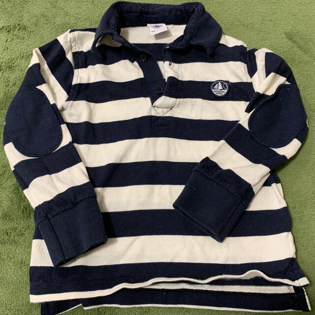 PETIT BATEAU(プチバトー)のプチバトー　長袖ポロシャツ　3歳95cm キッズ/ベビー/マタニティのキッズ服男の子用(90cm~)(Tシャツ/カットソー)の商品写真