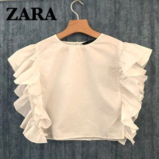 ザラ(ZARA)のZARA カットソー トップス ブラウス(シャツ/ブラウス(半袖/袖なし))