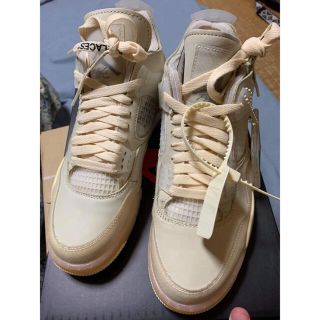 オフホワイト(OFF-WHITE)のOFF-WHITE × NIKE WMNS AIR JORDAN 4 SP(スニーカー)