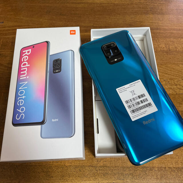 Redmi Note 9S オーロラブルー 4GB RAM 64GB ROM