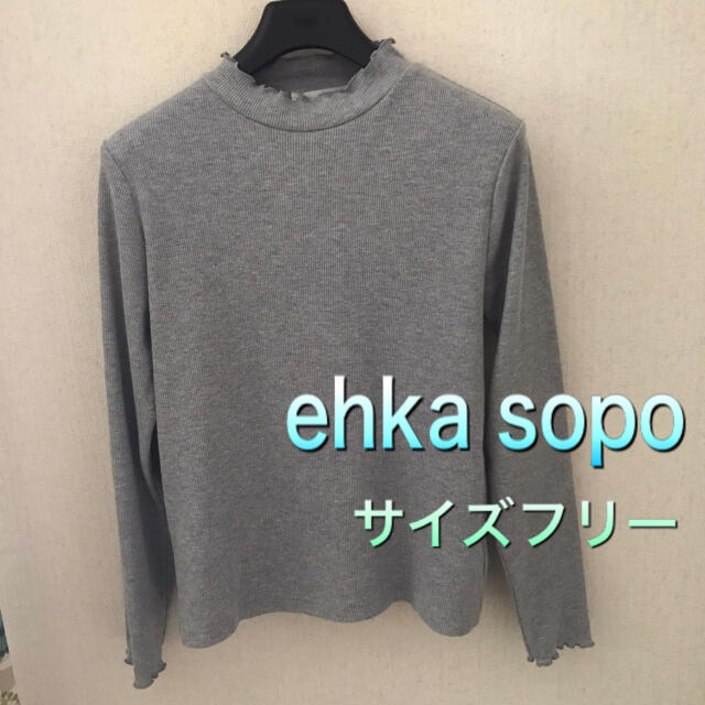 ehka sopo(エヘカソポ)のehka sopo エヘカソポ リブニット トップス フリーサイズ レディースのトップス(ニット/セーター)の商品写真