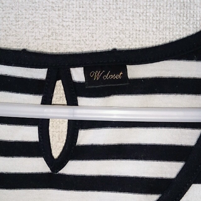 w closet(ダブルクローゼット)のWcloset ボーダーTシャツ レディースのトップス(Tシャツ(半袖/袖なし))の商品写真