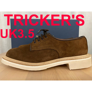 トリッカーズ(Trickers)の新品 トリッカーズ KUDU リバーススエード ダービーシューズ プレーントゥ(ローファー/革靴)
