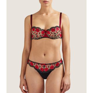 ラペルラ(LA PERLA)のAUBADEオーバドゥFIEVRE ANDALOUSE 75C/3(ブラ&ショーツセット)