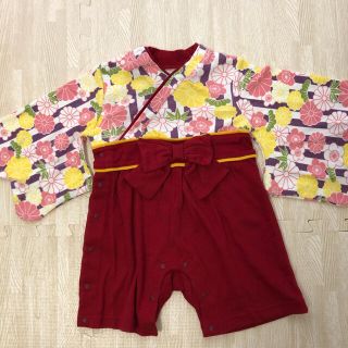 【tomo様専用】袴ロンパース　80サイズ(ロンパース)