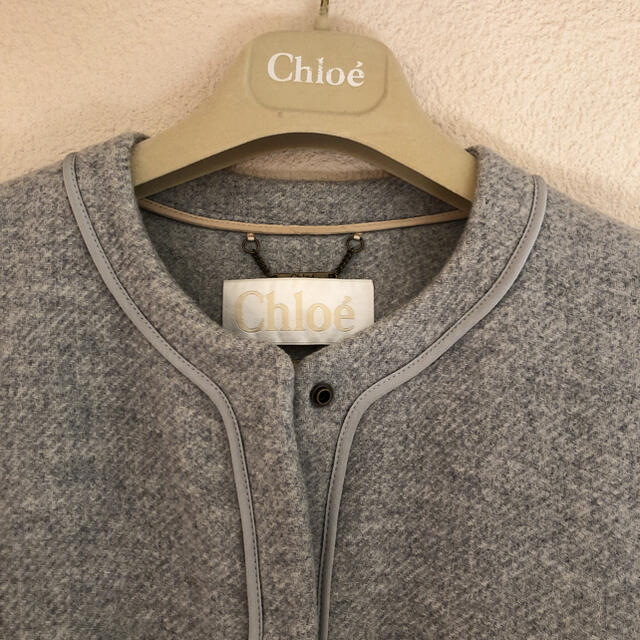 Chloe(クロエ)のクロエ　コート　キルティング　グレー　34 レディースのジャケット/アウター(ロングコート)の商品写真