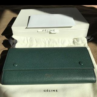 CELINE セリーヌ ラージフラップ マルチファンクション スリ 長財布 美品