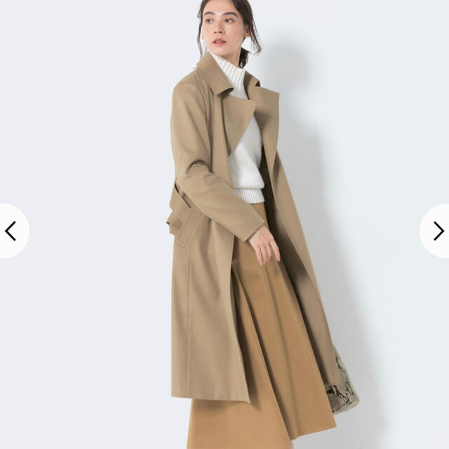 23区 コットンダブルクロス ロング トレンチコート 19SS 値引 www