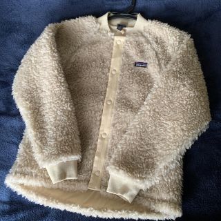 美品PatagoniaノーカラーフリースジャケットガールズXXL