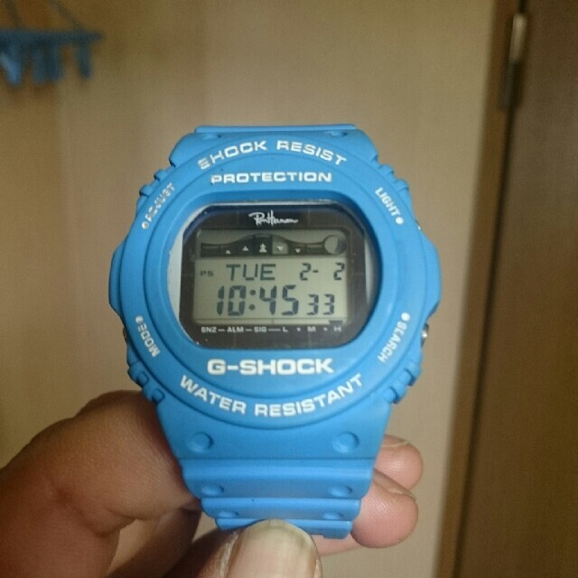 G-SHOCK(ジーショック)のG-SHOCK ロンハーマン コラボ 別注 青 メンズの時計(腕時計(デジタル))の商品写真
