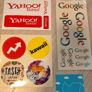 Yahoo JAPAN ヤフージャパン Google ツイッターステッカー 4枚(コンピュータ/IT)