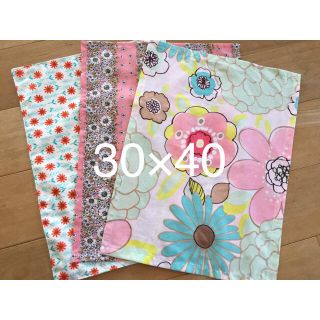 ランチョンマット　30×40 ハンドメイド　花柄　北欧　ピンク　女の子　入学(外出用品)