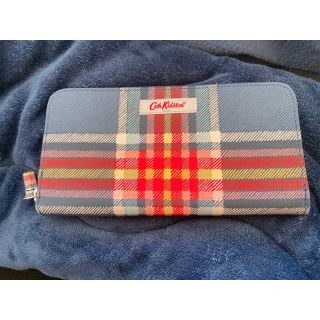 キャスキッドソン(Cath Kidston)のキャスキッドソン　長財布　ネイビー　チェック(財布)