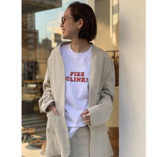 トゥデイフル(TODAYFUL)のFlZZ CLINK T-Shirts フィズクリンクTシャツ　ホワイト　赤ロゴ(Tシャツ/カットソー(半袖/袖なし))