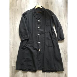 コモリ(COMOLI)のFrench vintage work coat over dye black(チェスターコート)