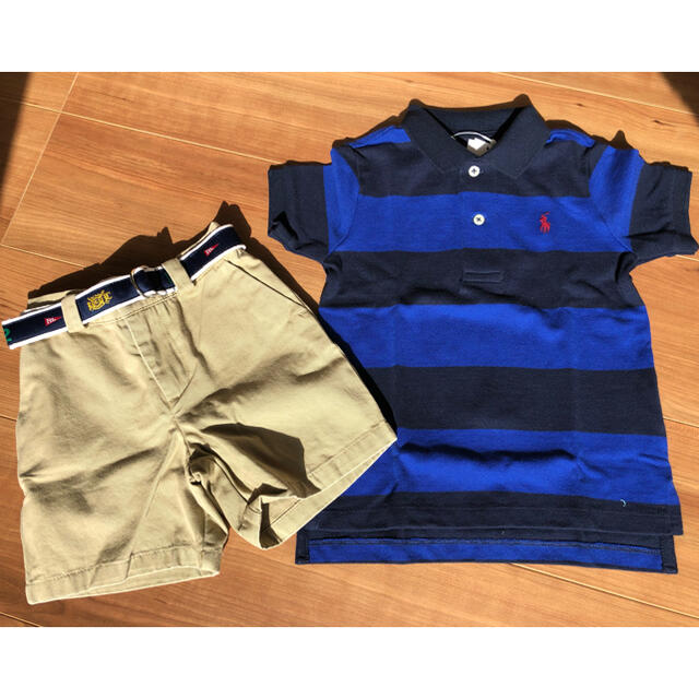キッズ服男の子用(90cm~)ラルフローレン 出産祝い　ポロシャツ　ハーフパンツ　セット