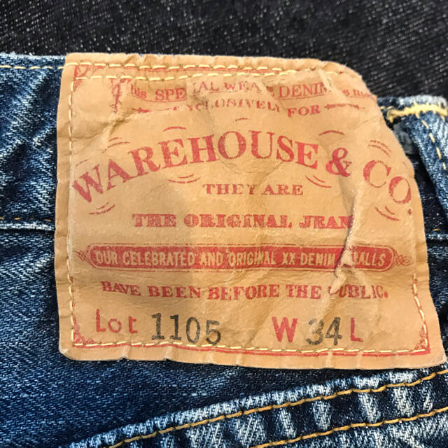 WAREHOUSE(ウエアハウス)の未使用品　warehouse  2nd 加工デニム ジーンズ メンズのパンツ(デニム/ジーンズ)の商品写真