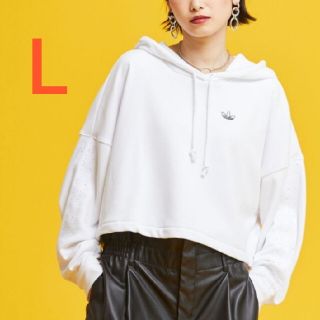 アディダス(adidas)のクロップド パーカー アディダスオリジナルス　L(パーカー)